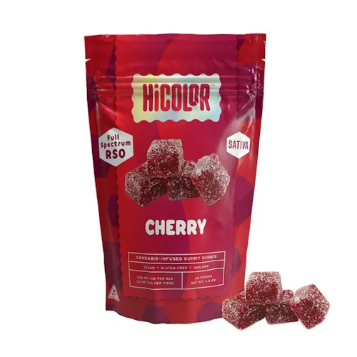 HICOLOR - 100mg RSO Gummies - Cherry