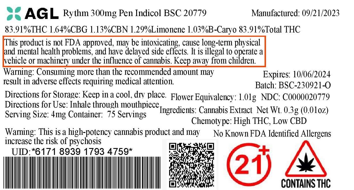 Indicol BSC Rythm Pen T252 20779 Still River Wellness Rec