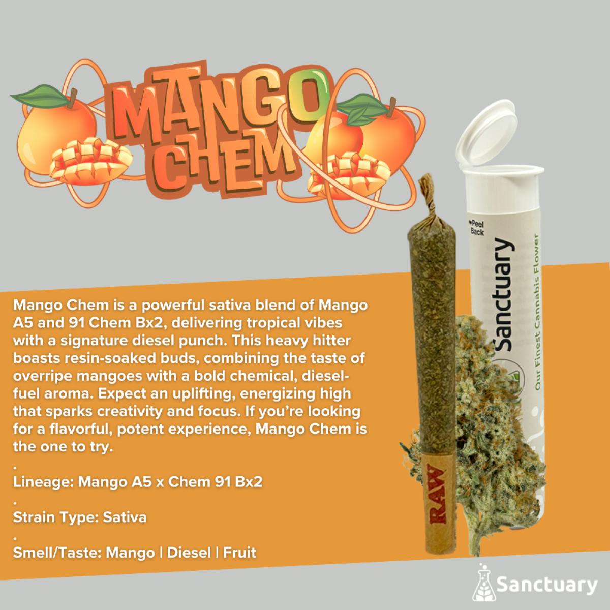 Sanctuary - Pre-Roll - Mango Chem