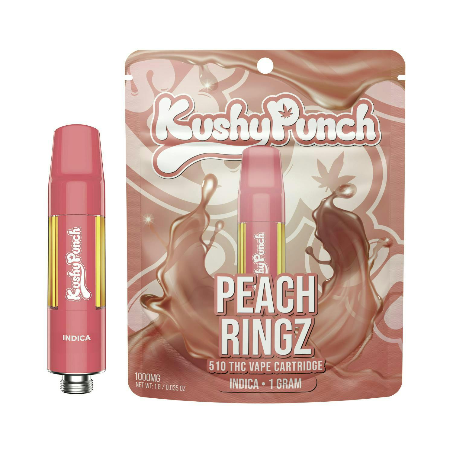 Kushy Punch | Cart 1g | I | Peach Ringz | BUZZ - Lemon Grove