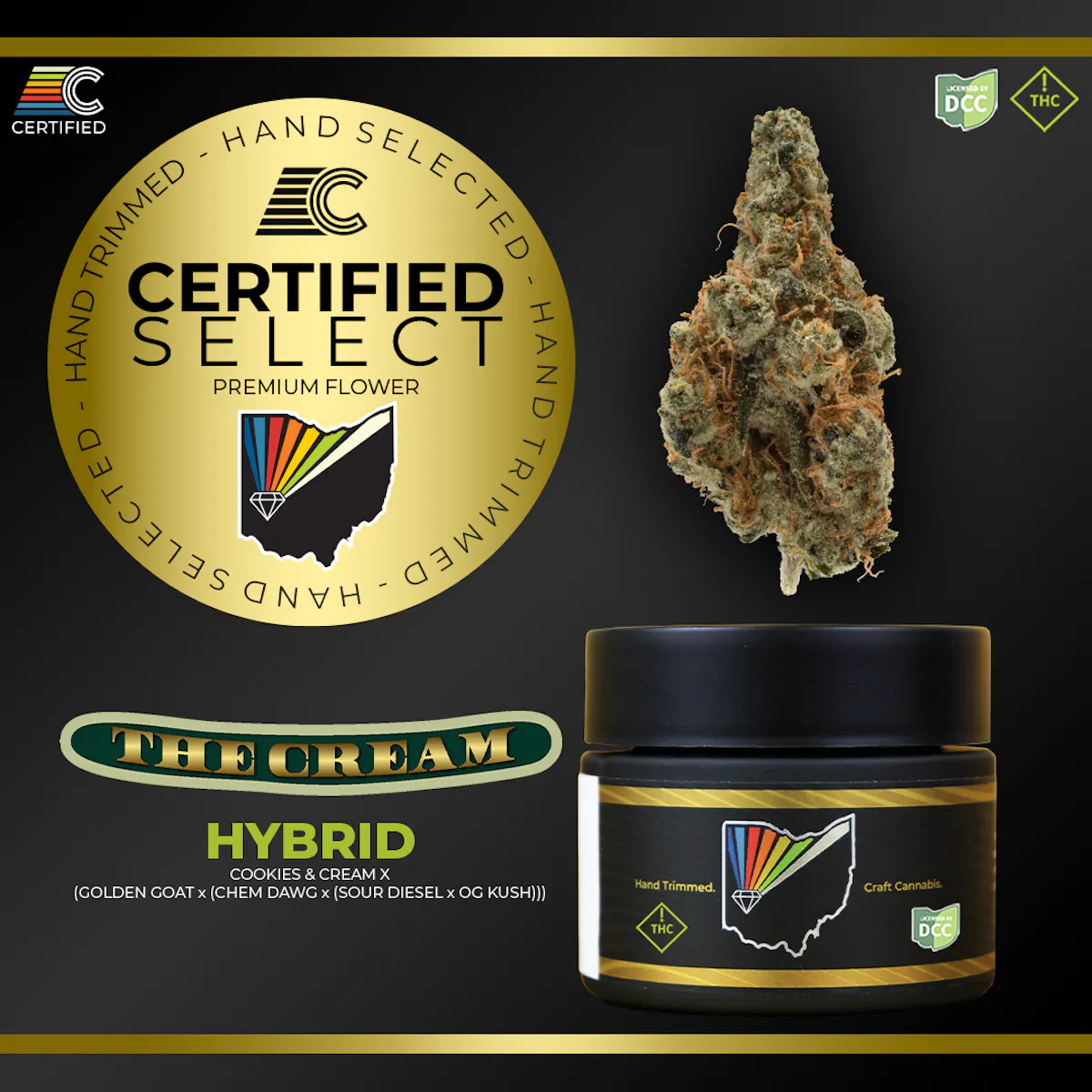 The Cream Select 1/8oz Flower | CERTIFIED |