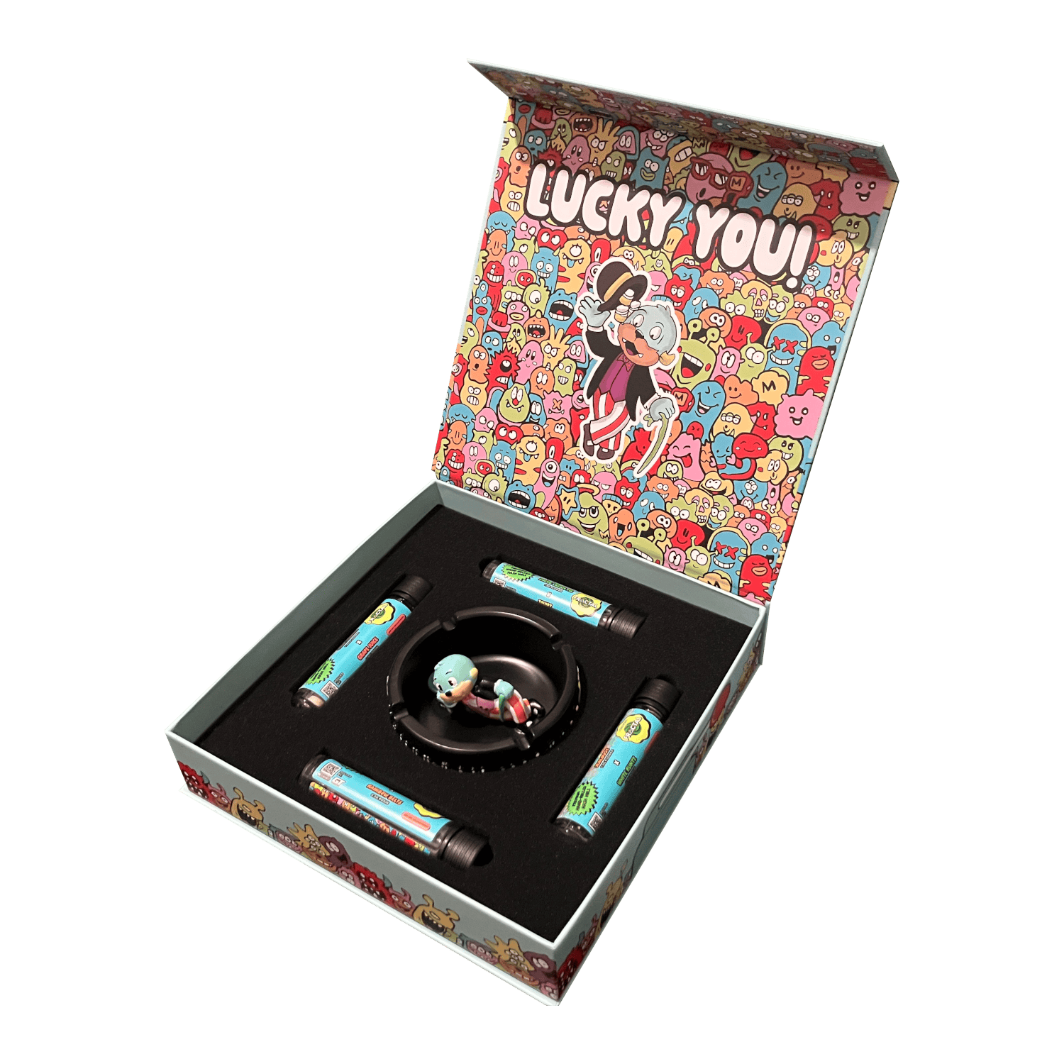Product: Monopoly Melts x GT Rolling Co x Fractal | Live Rosin Donut Flight Box - 8g