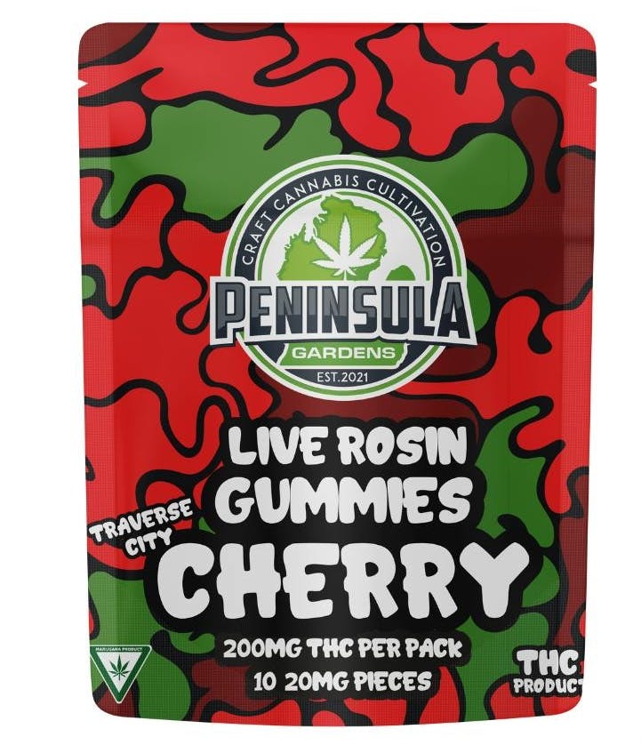 Peninsula - 200mg Live Rosin Gummies - Cherry