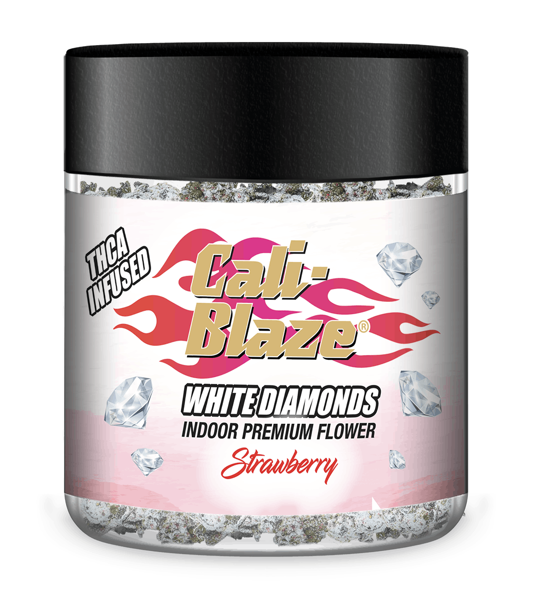 Product: Cali-Blaze | Strawberry | White Diamonds Infused Flower - 3.5g