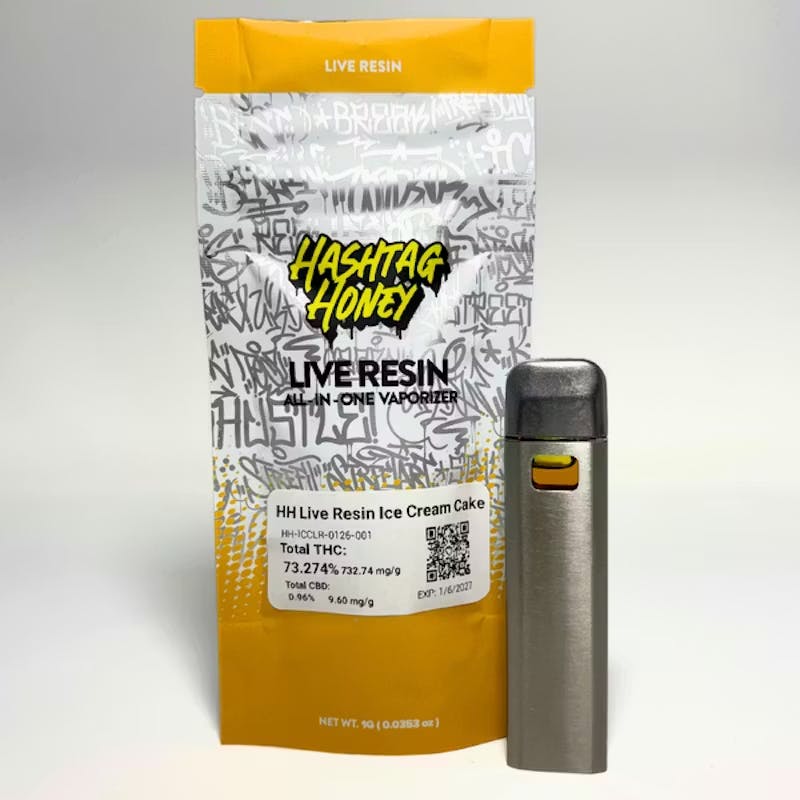 Hashtag Honey | Ice Cream Cake | Live Resin AIO | 1g