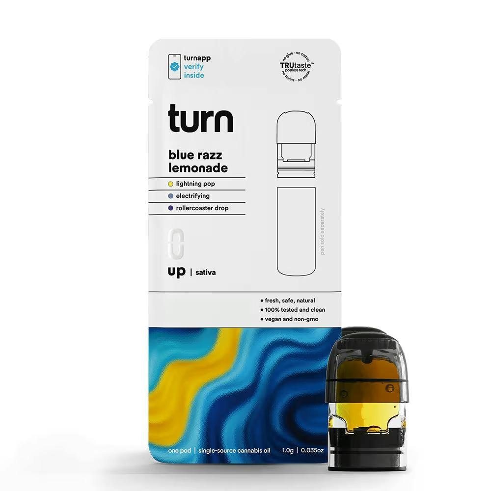 Turn Blue Razz Lemonade 1g Pod