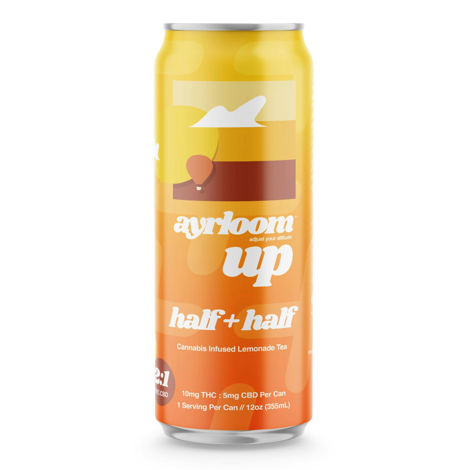 Ayrloom UP- Infused Beverage 2:1 10mg THC 5mg CBD V,GF- Half & Half-4