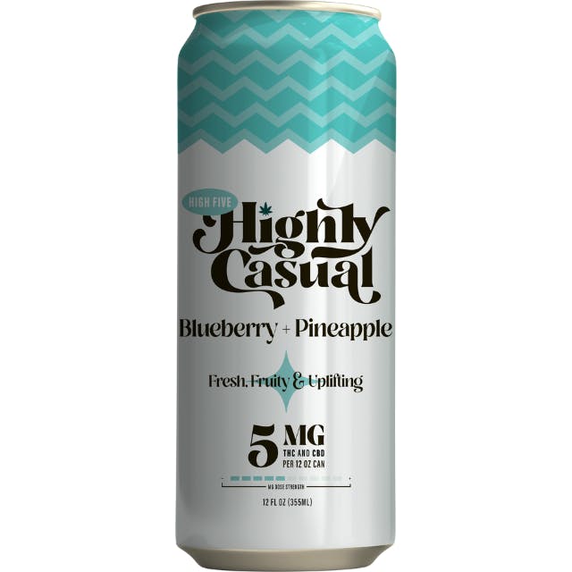 HIGH FIVE | BLUEBERRY + PINEAPPLE - SELTZER (SINGLE) | 5MG 1:1