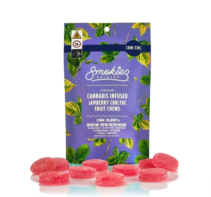 Product CNS Smokiez Gummies - Sweet Jamberry 100mg (10pk) (1:1 THC:CBN)