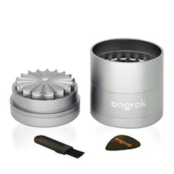 Ongrok | 5pc Flower Toothless Grinder w/ Storage - Gunmetal #001gm