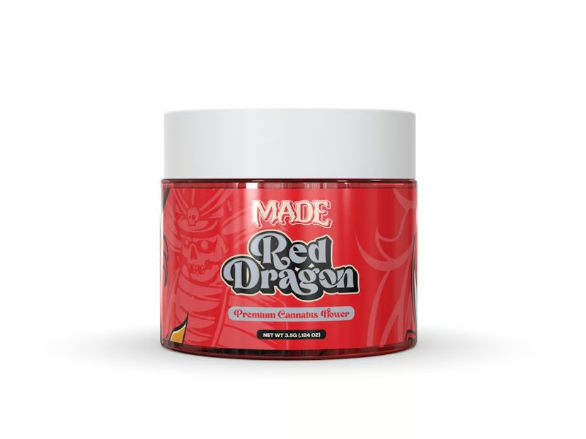 MADE Flower Jar : Red Dragon