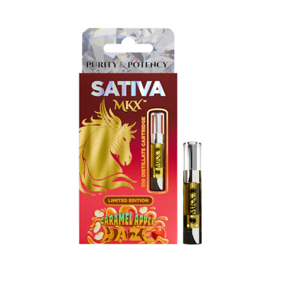 MKX 1 Gram 510 Thread Carts *LIMITED EDITION* - Caramel Apple Haze (Sativa) - CARTRIDGES by MKX Oil Co. at King of Budz