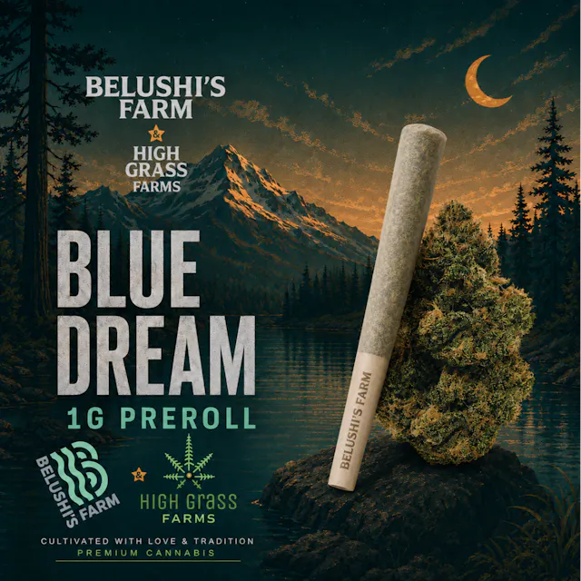 Belushi's Farms Pre-Roll Blue Dream 1g (sativa, singles)