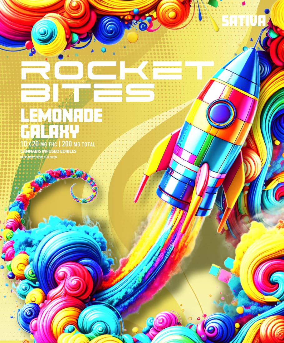 Product: Rocket Bites | Gummies - Lemonade Galaxy - 200mg