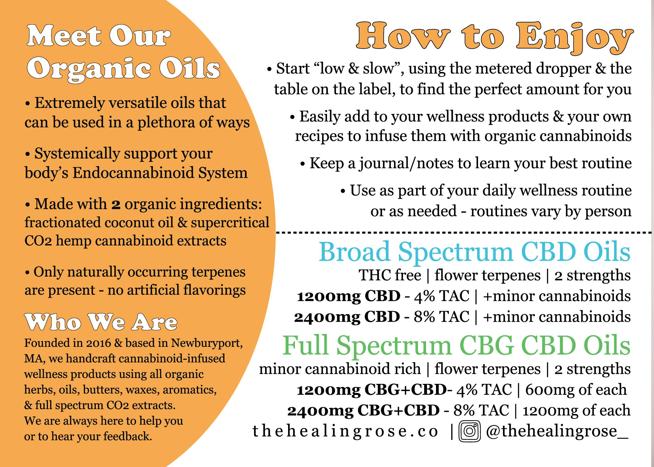 Organic Broad Spectrum CBD Oil | 1200mg-1