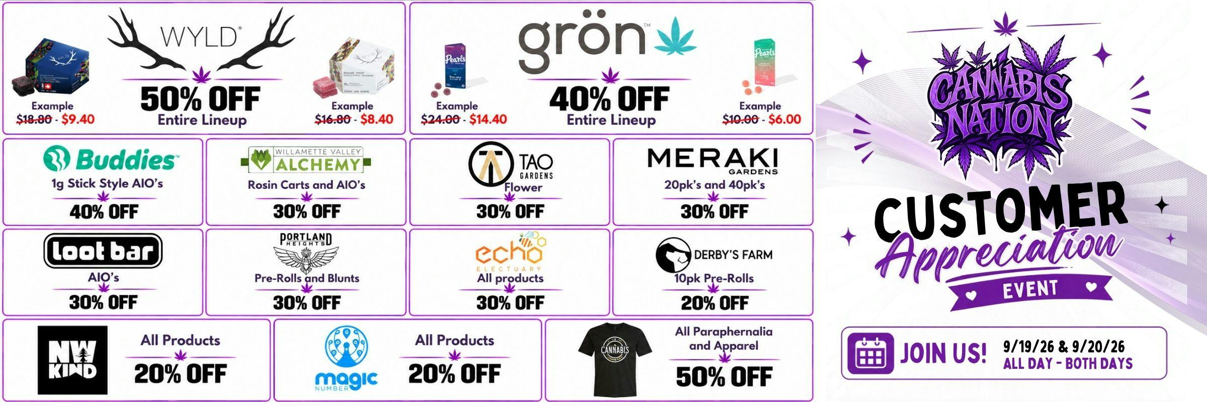 3rd Party Customer Appreciation Deals!