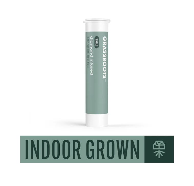 Pre-Roll | Grassroots | Diamond-Infused | Alien OG | 1g