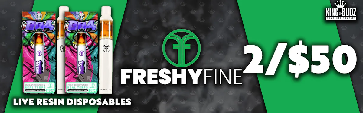 Freshy Fine - 1g Live Resin Disposables - 2/$50