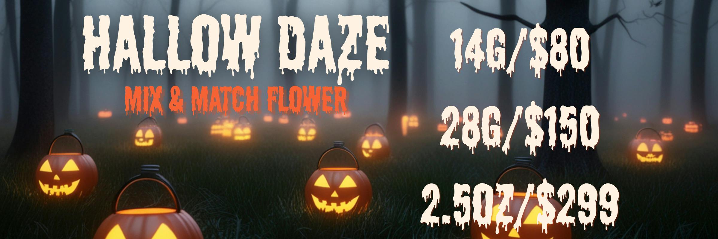 Halloween October Flower Specials
