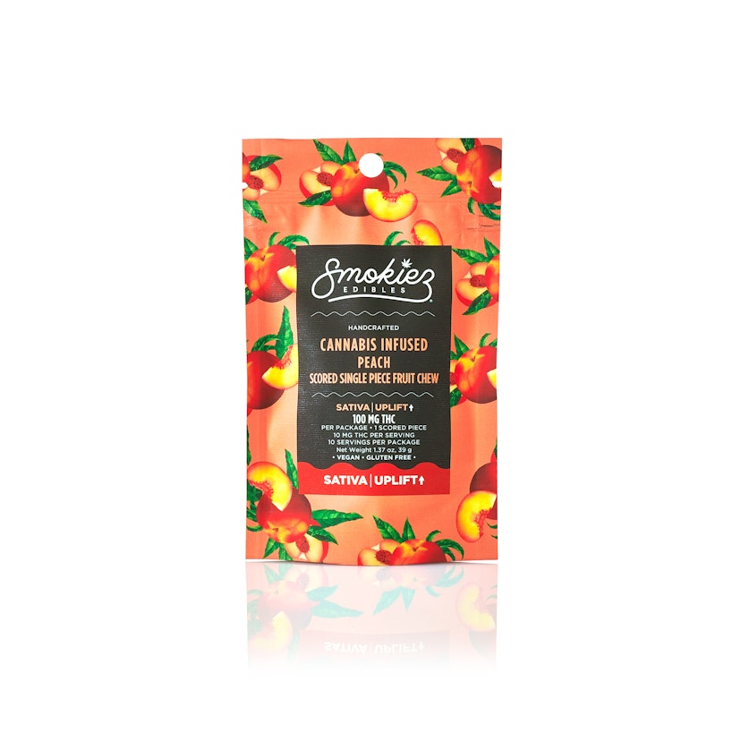 Smokiez Single Sweet Peach Gummy 100mg Sativa