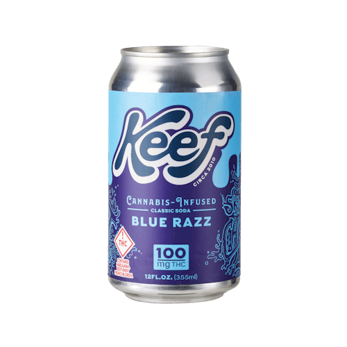  Keef Blue Razz Classic Soda Drink 100mg THC photo