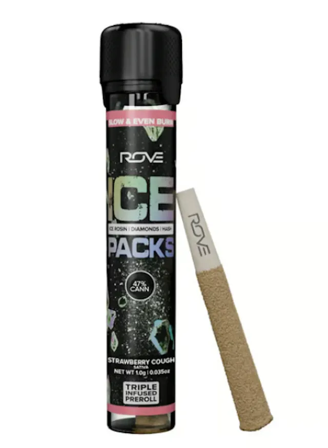Rove Ice Packs Infused Pre-Roll Strawberry Cough 1g (sativa)