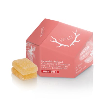 WYLD - 200mg THC: 100mg CBG: 100mg CBC Gummies - Grapefruit