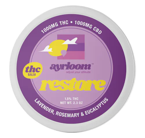 Ayrloom | Restore 1:1 Topical | 1000MG THC : 1000MG CBD-active