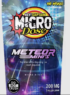 Hey! Captain 200mg Micro-Dosed Bites - Meteor Minis | NOXX - Woodward
