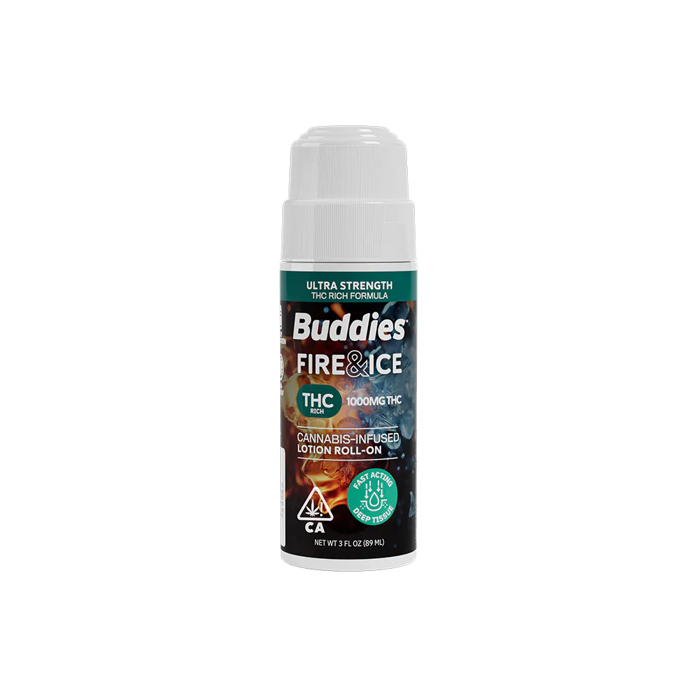 リラクゼーショングッズ BudsBrain50% LIQUID 1ml Buddies Fire & Ice Roll On - THC Rich 3oz at Urbn Leaf (Grover Beach)