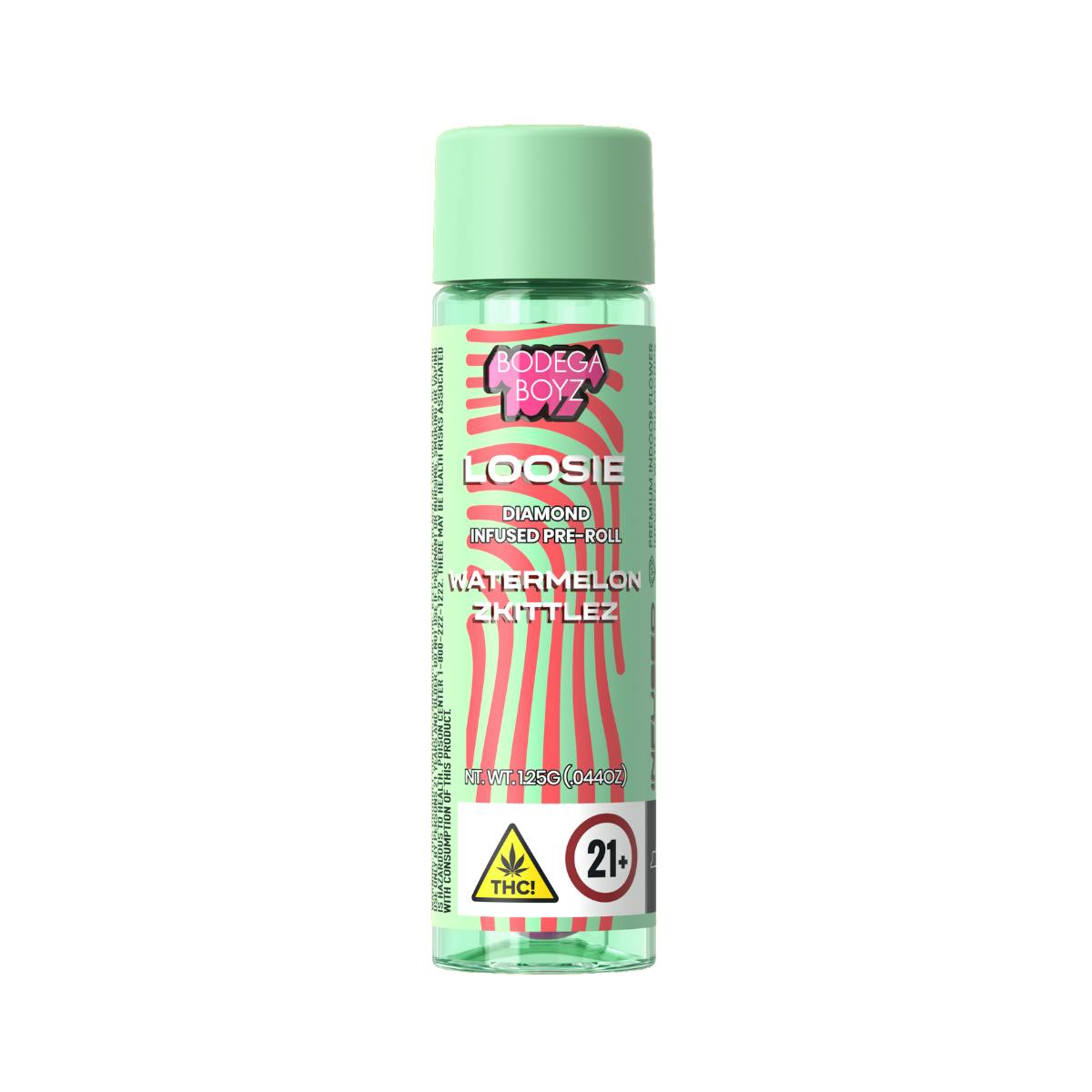 Bodega Boyz | Watermelon Z | Loosies | Diamond Infused Preroll 1 Ceramic Pre-Roll | Hybrid