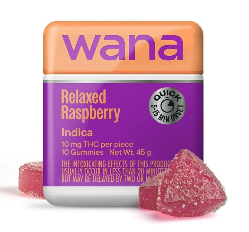 Wana Relaxed Raspberry (10pk) 100MG