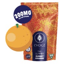 Product: Choice | Gummies - Sunset Orange (Sativa) - 200mg