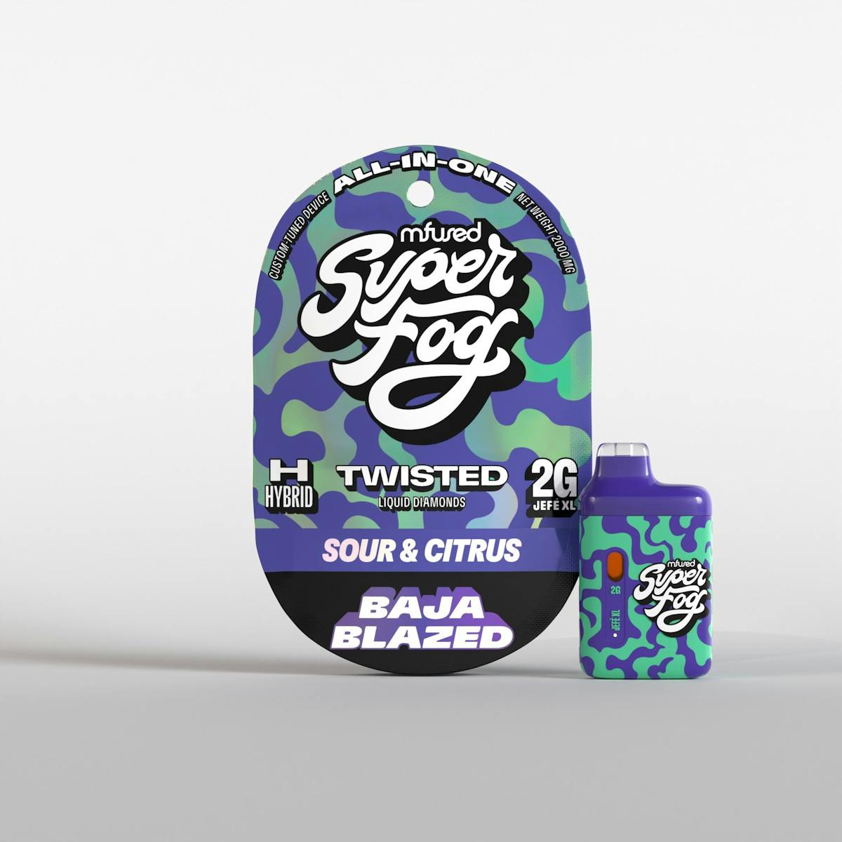 Image of Baja Blazed Twisted” Liquid Diamonds Vape Pen