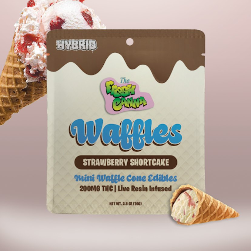 Fresh Canna | 200mg Waffle Cones | Strawberry Shortcake