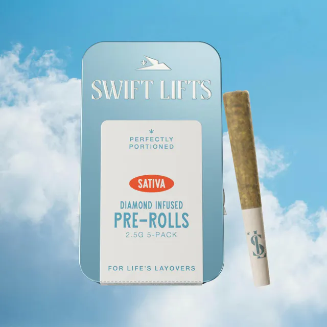 Swift Lifts Infused Pre-Roll Pack Casey Jones 5pk/2.5g (sativa, infused pre roll packs)