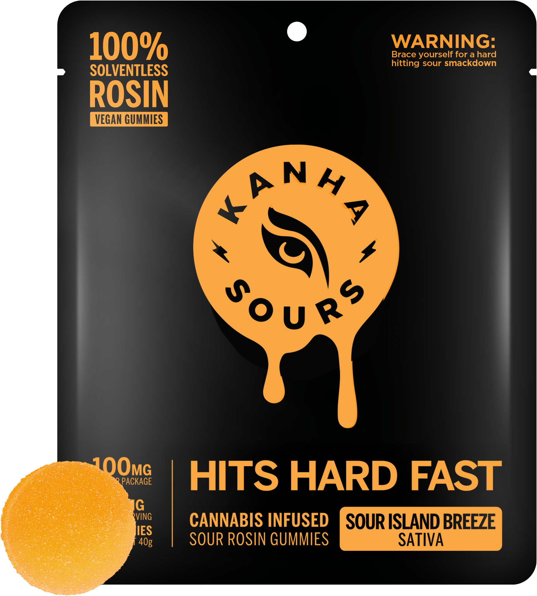 Kanha - Rosin Vegan Nano Gummies -  Sour Island Breeze (S) (100mg)