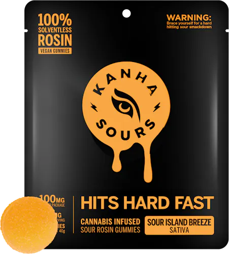 KANHA – Sour Island Breeze – Rosin Sours 100mg 10pk-active