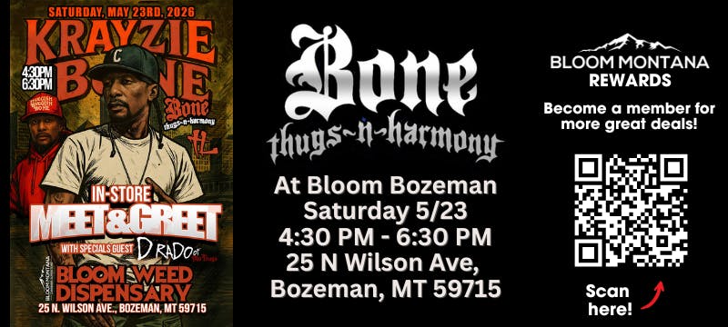 braintree vape shop Bloom Montana (Livingston) Menu