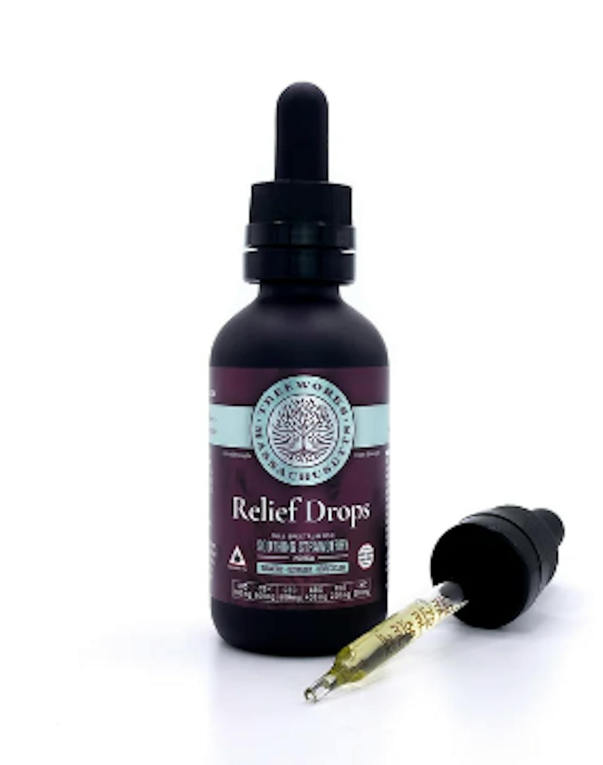 Photo of Treeworks 5:3:3:2:1:1 Relief Drops 200mg 60mL Tincture (CBD:CBN:CBC:CBG:CBT:THC) – Soothing Strawberry