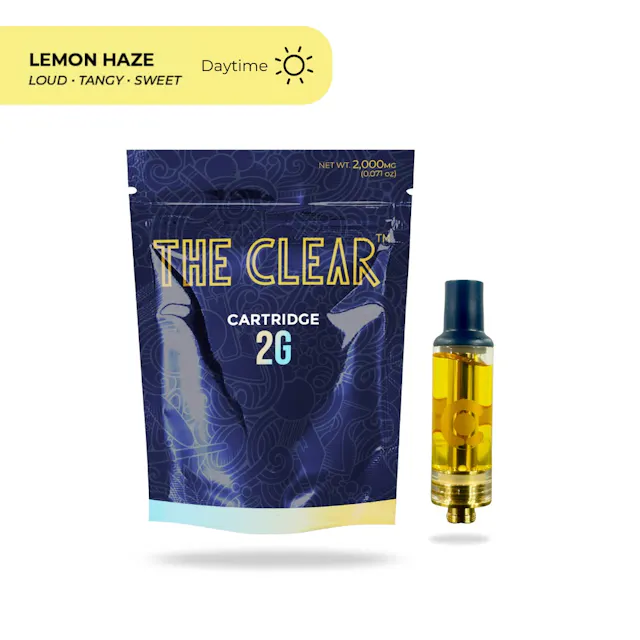 The Clear Cartridge Lemon Haze 2g (sativa, cartridges)