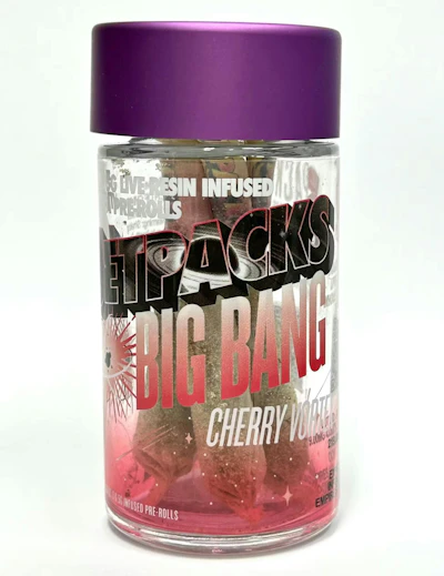 Jetpacks - 5 Pack .5g Live Resin & Diamond Infused Prerolls - Cherry Vortex