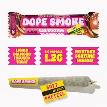 Dope Smokes - 1.2g Liquid Diamond Infused Preroll - Soft Pretzel