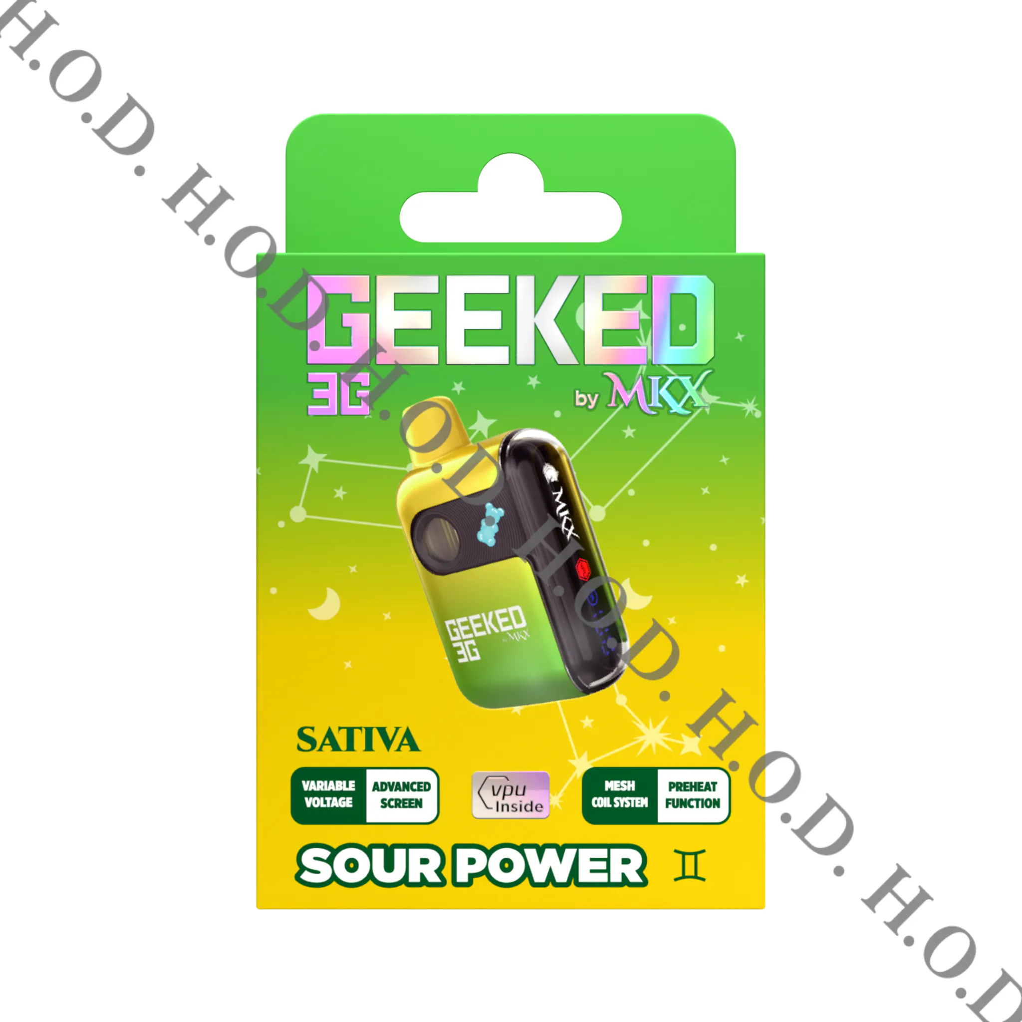 Geeked x MKX Sour Power Disposable 3g at House of Dank