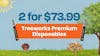 2 for $73.99 - Treeworks Premium Disposables