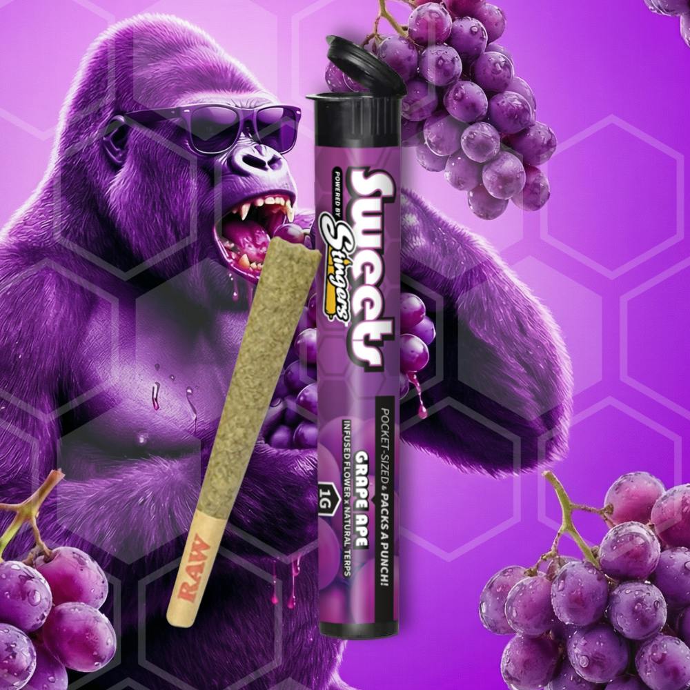 Product SWEETS By Stingers - 1G Infused Pre-Roll X Natural Terps - Grape Ape