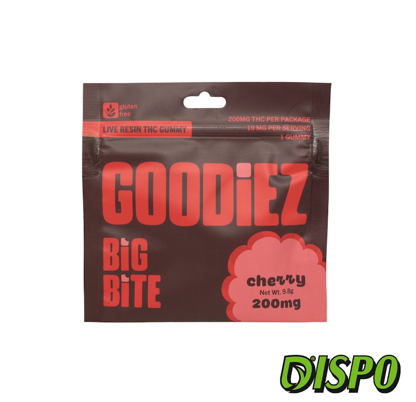 Goodiez - Cherry 200mg Live Resin Gummy