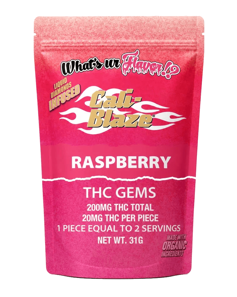 Cali Blaze - Raspberry Gems - 200mg Gummies