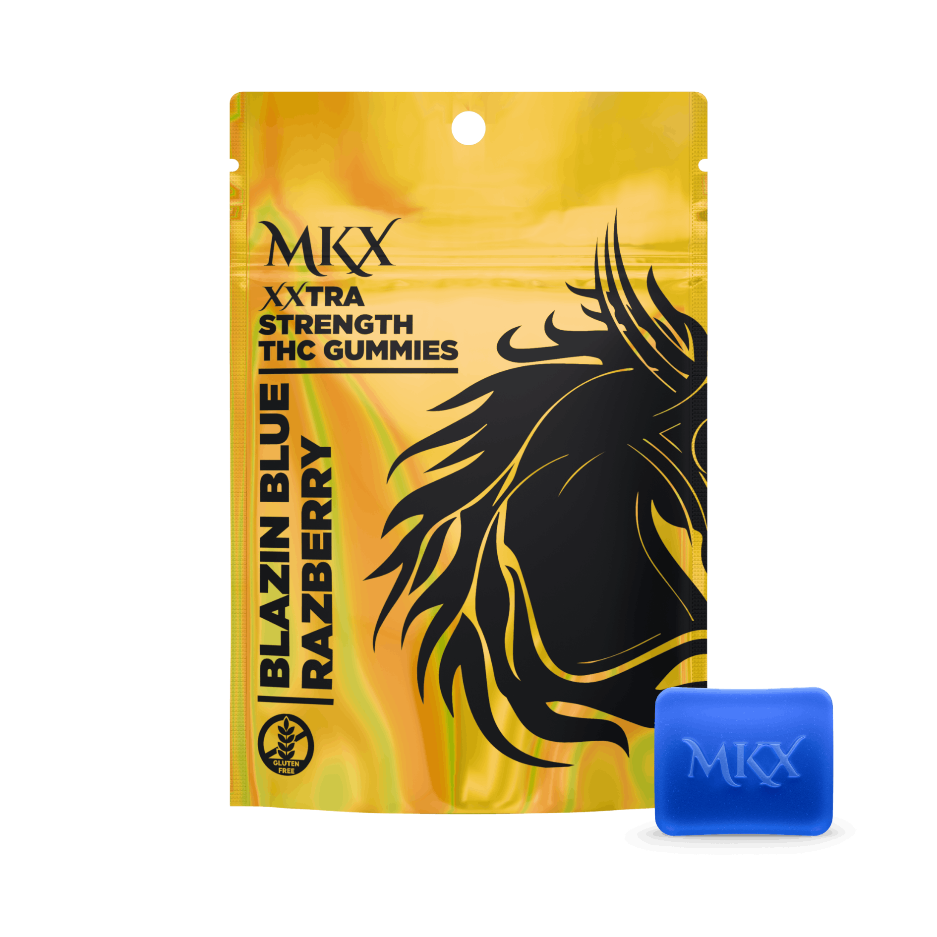 MKX Oil Co. MKX | BLAZIN BLUE RAZBERRY - XXTRA GUMMIES | 200MG — EDIBLES