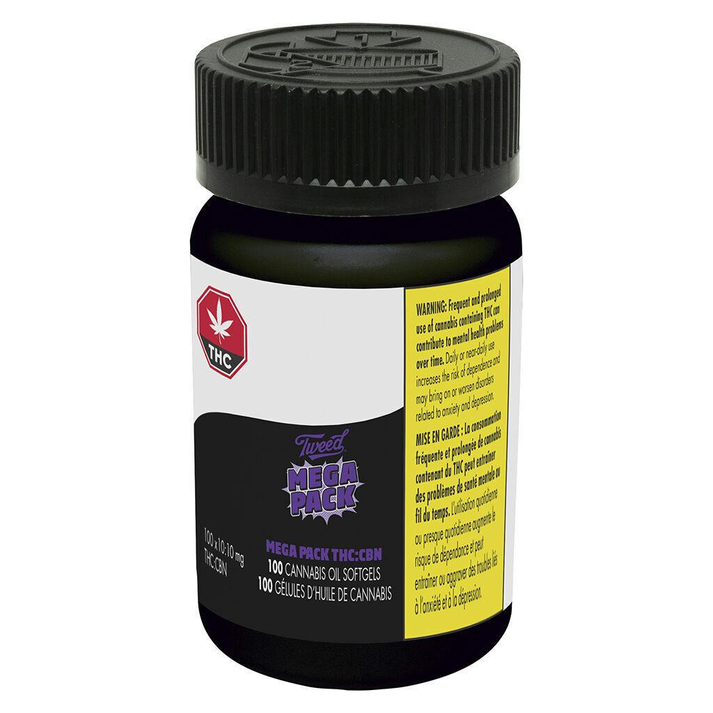Tweed - mega pack thc:cbn 10:10 - 100 caps